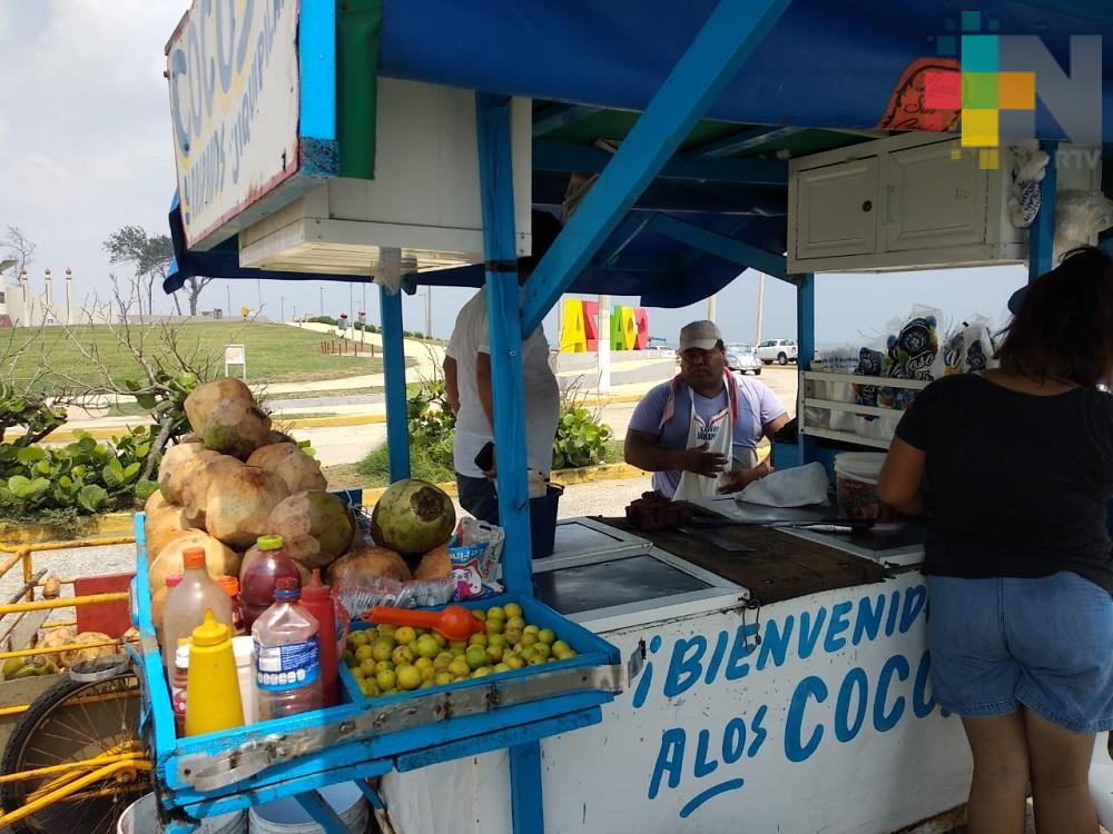 Vendedores de cocos esperan aumentar ventas previo al Festival del Coco