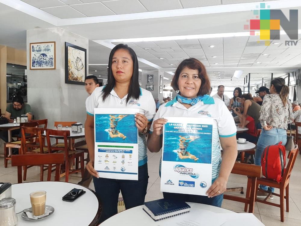 Veracruz participará en la clase de natación más grande del mundo