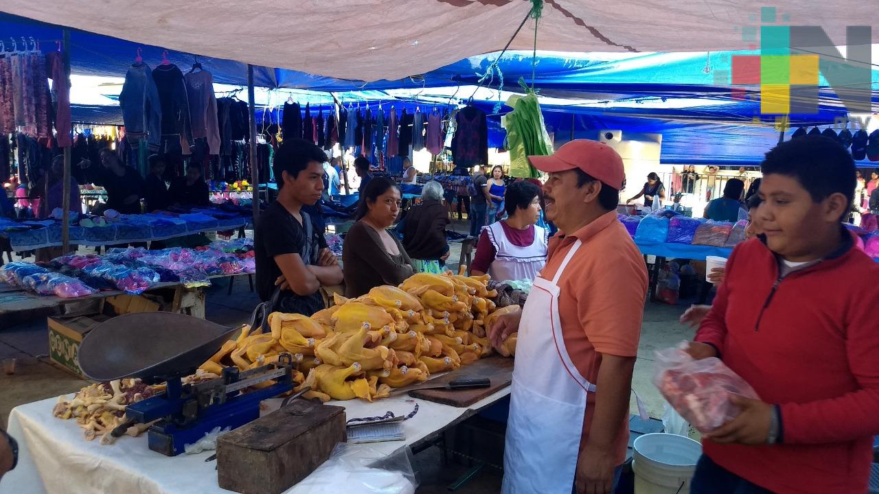 Incrementa el precio de carne y pollo en Ilamatlán