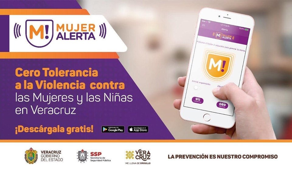 Más de 23 mil veracruzanas cuentan ya con la aplicación Mujer Alerta