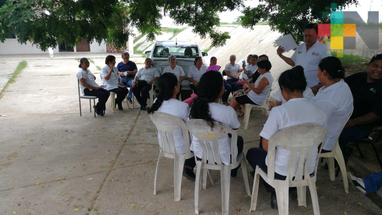 Sin energía eléctrica Centro de Salud de la colonia Teresa Morales de Coatzacoalcos