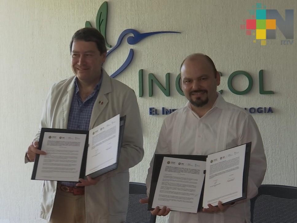 Firman convenio de colaboración el Inecol y la UPAV