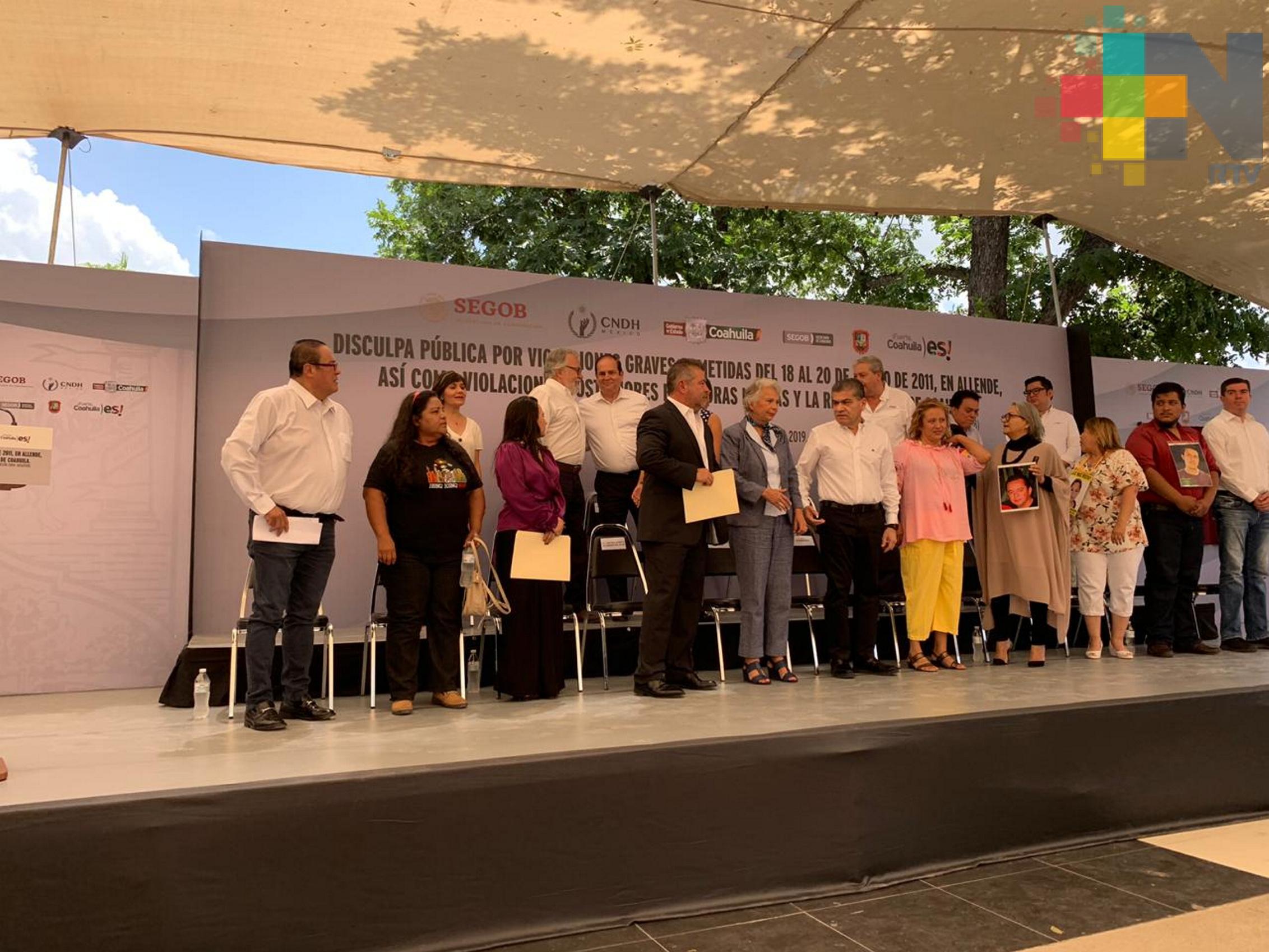 Ofrecen Disculpa Pública por la masacre de Allende, Coahuila