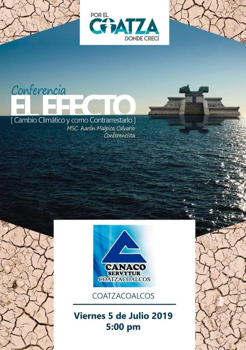 Invitan a conferencia sobre el cambio climático en el mundo, en Coatzacoalcos