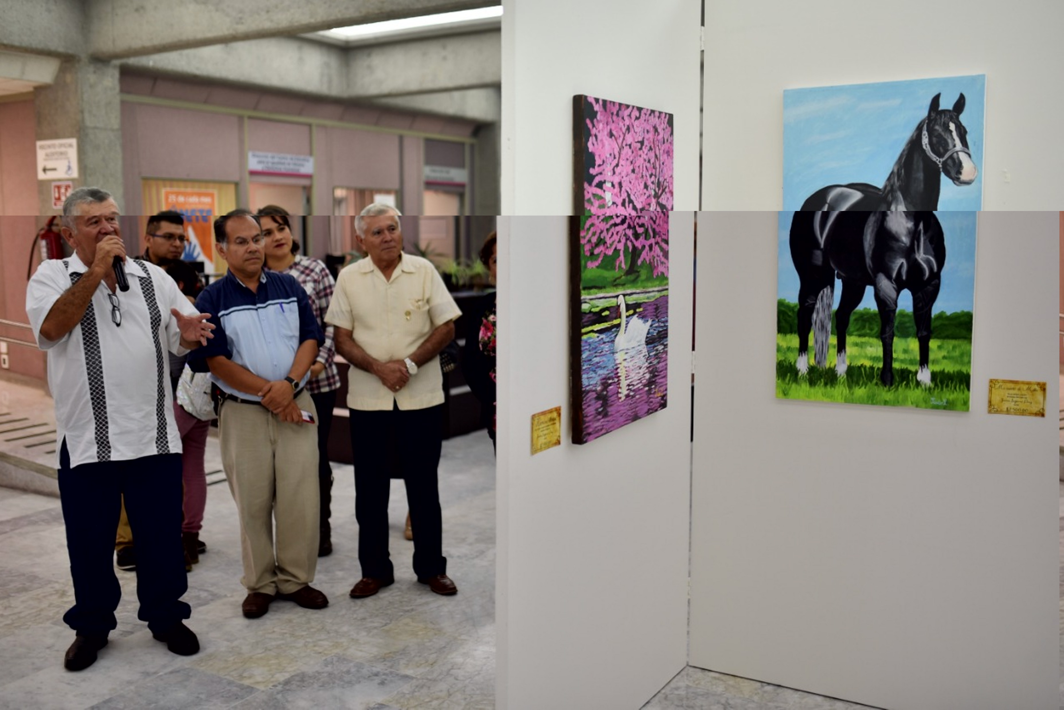 Expone el pintor Javier Lagunes su obra en el Congreso de Veracruz
