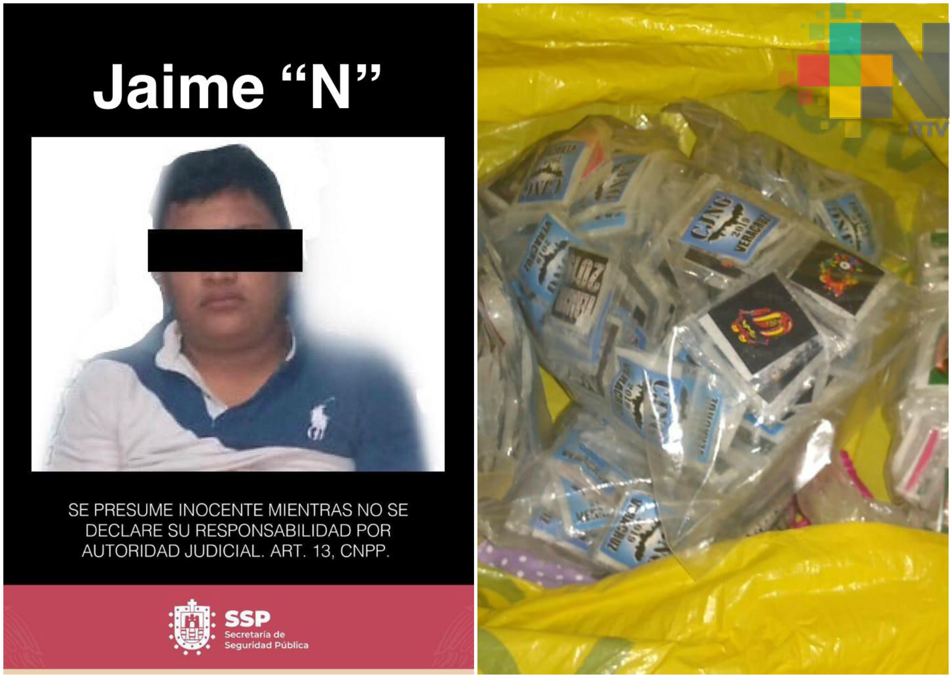 Captura Policía Estatal a sujeto por presuntos delitos contra la salud