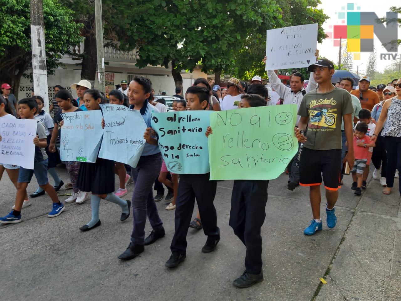Protestan contra proyecto de relleno sanitario en Coatzacoalcos