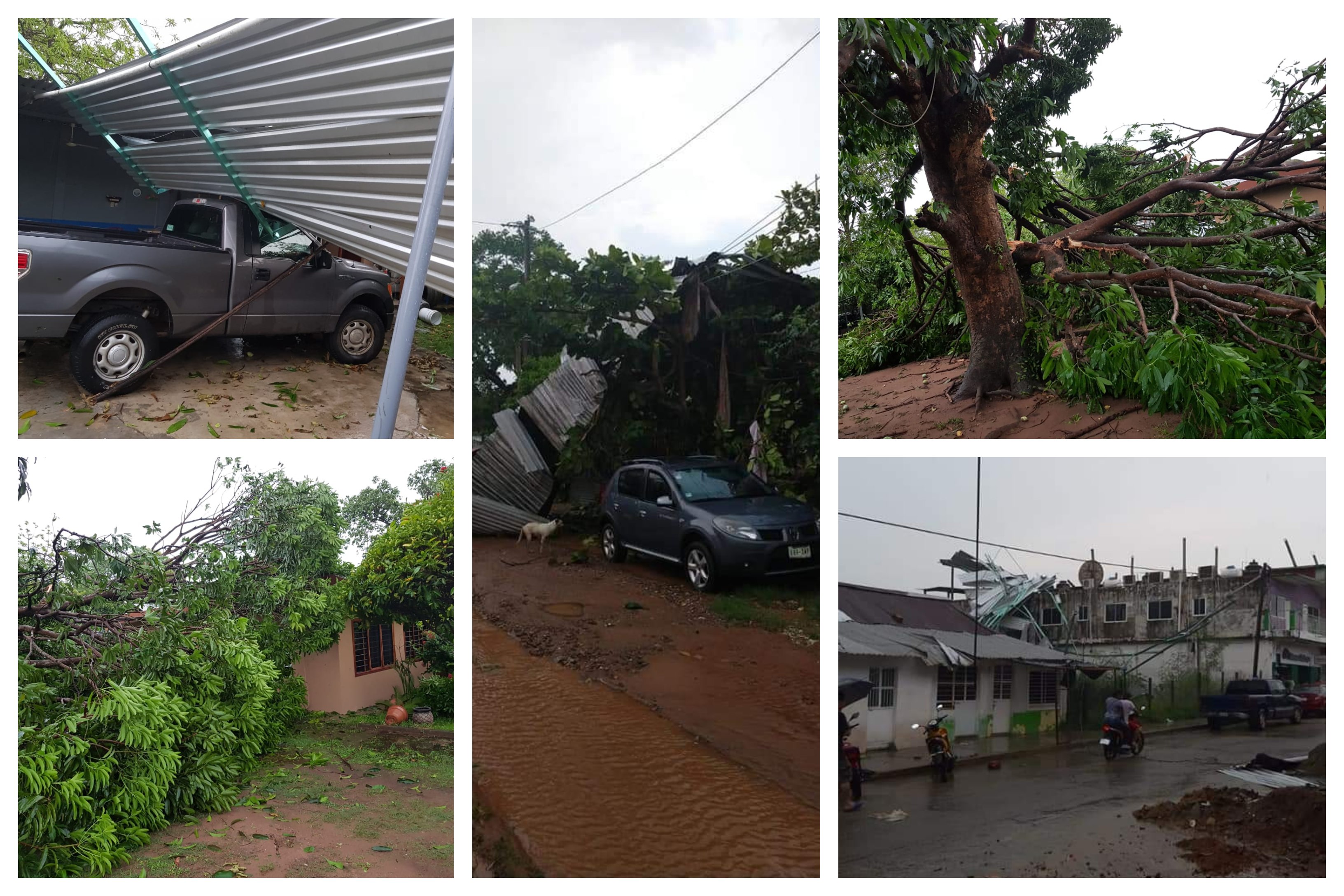 Tromba y granizada azotó en Tres Valles