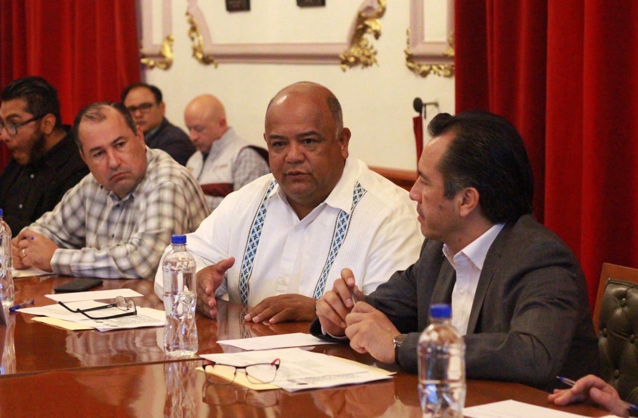 Encabezó el gobernador Cuitláhuac García, reunión de seguridad en Palacio de Gobierno