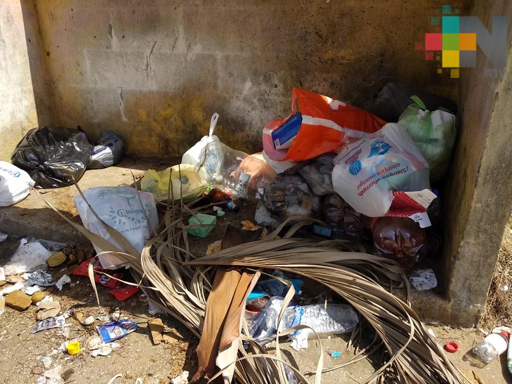 Recolección de basura, servicio más afectado por paro de labores en Coatzacoalcos