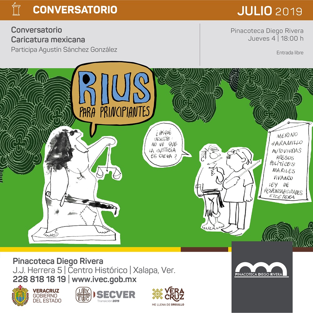 Charla sobre caricatura mexicana en Pinacoteca Diego Rivera