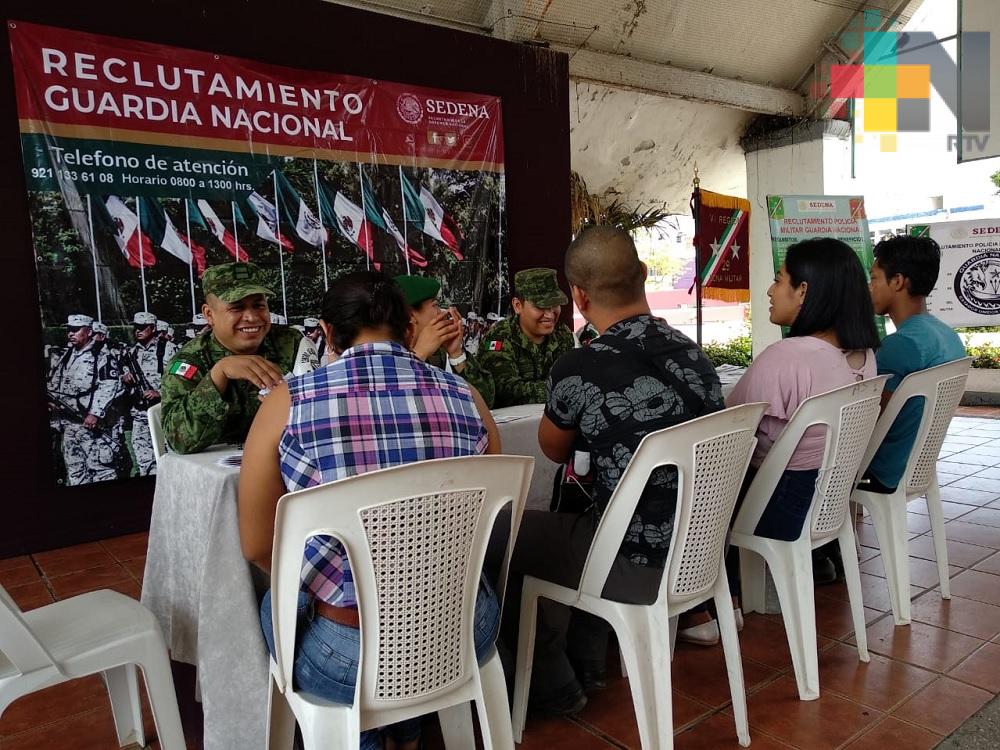 Continúa reclutamiento para jóvenes interesados en pertenecer a la Guardia Nacional