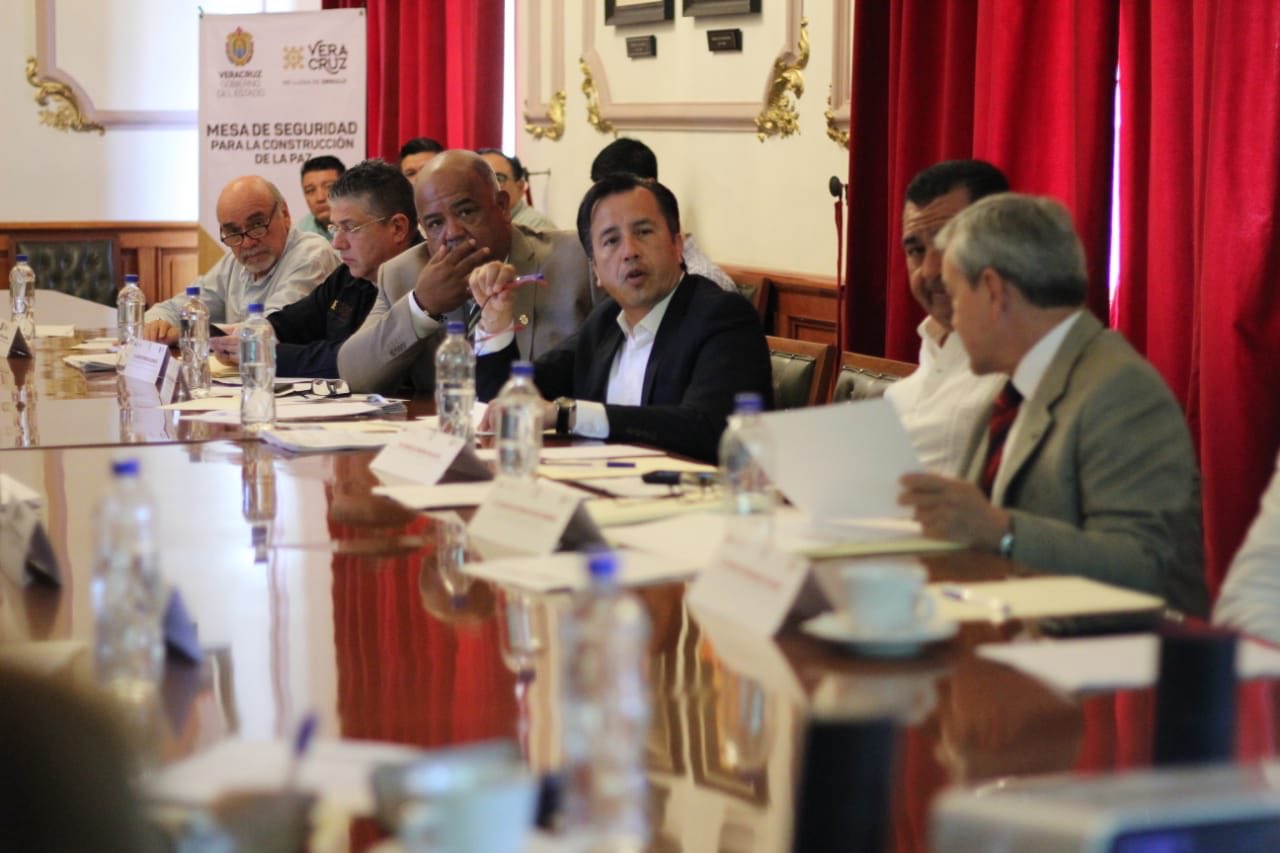 Encabezó el gobernador Cuitláhuac García, la Mesa de Coordinación para la Construcción de la Paz