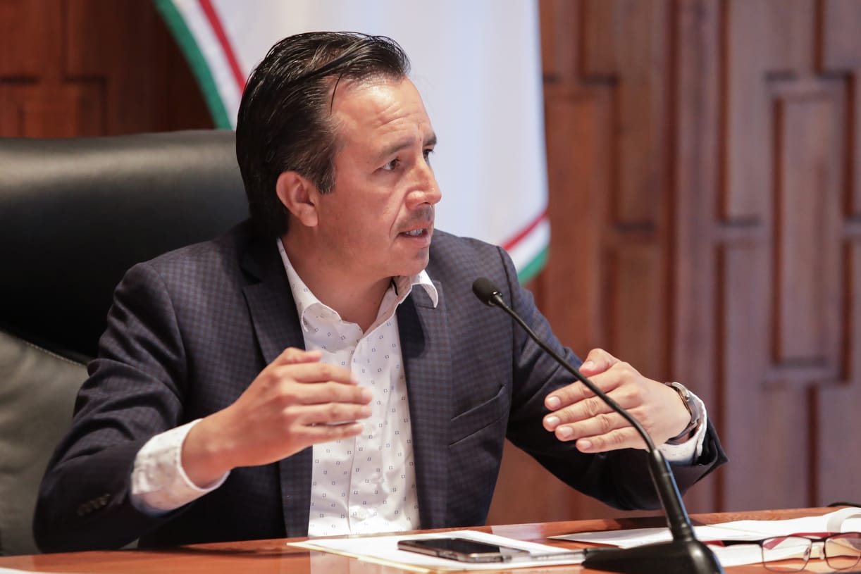 Asiste el gobernador Cuitláhuac García, a la Mesa de Seguridad Nacional; se analizó el caso de Coatzacoalcos