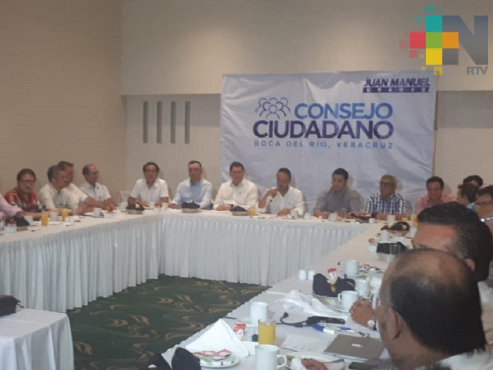 Diputado Unanue Abascal preside primera sesión de Consejo Ciudadano en Boca del Río