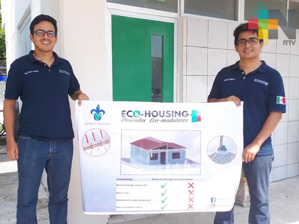 Estudiantes de la UV realizan «Eco Housing», viviendas hechas 100 por ciento de plástico