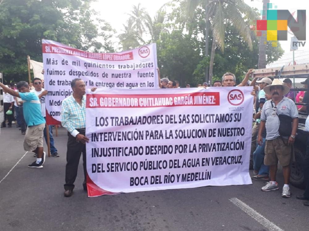 Extrabajadores de SAS piden ser reinstalados en sus puestos; exigen retiro de Grupo MAS