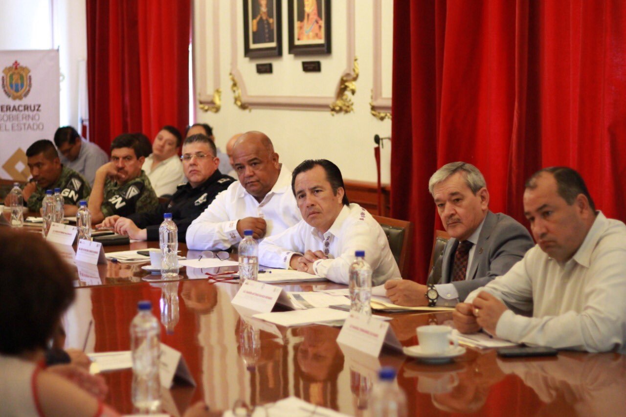 Encabezó el gobernador Cuitláhuac García, Mesa de Coordinación para la Construcción de la Paz