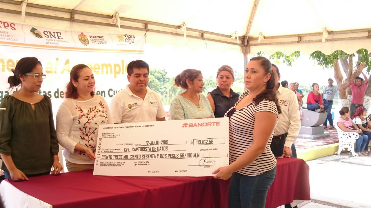Con inversión mayor a 700 mil pesos Gobierno de Veracruz fomenta el trabajo seguro y remunerado