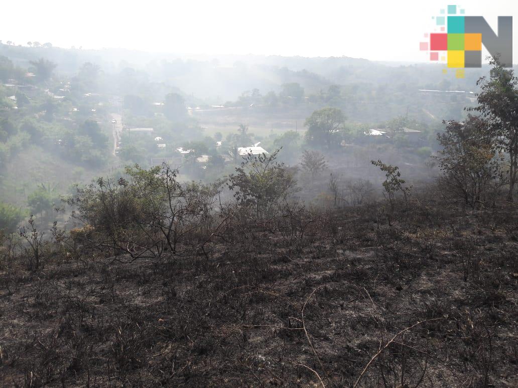 Controlado incendio de Pastizal en Papantla: PC