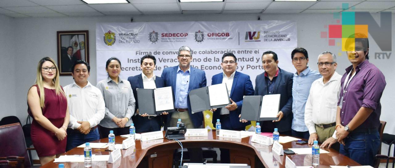 SEDECOP e Instituto de la Juventud signan convenio para incentivar el autoempleo