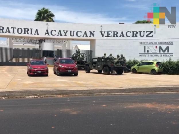 Controlada situación de migrantes en Acayucan