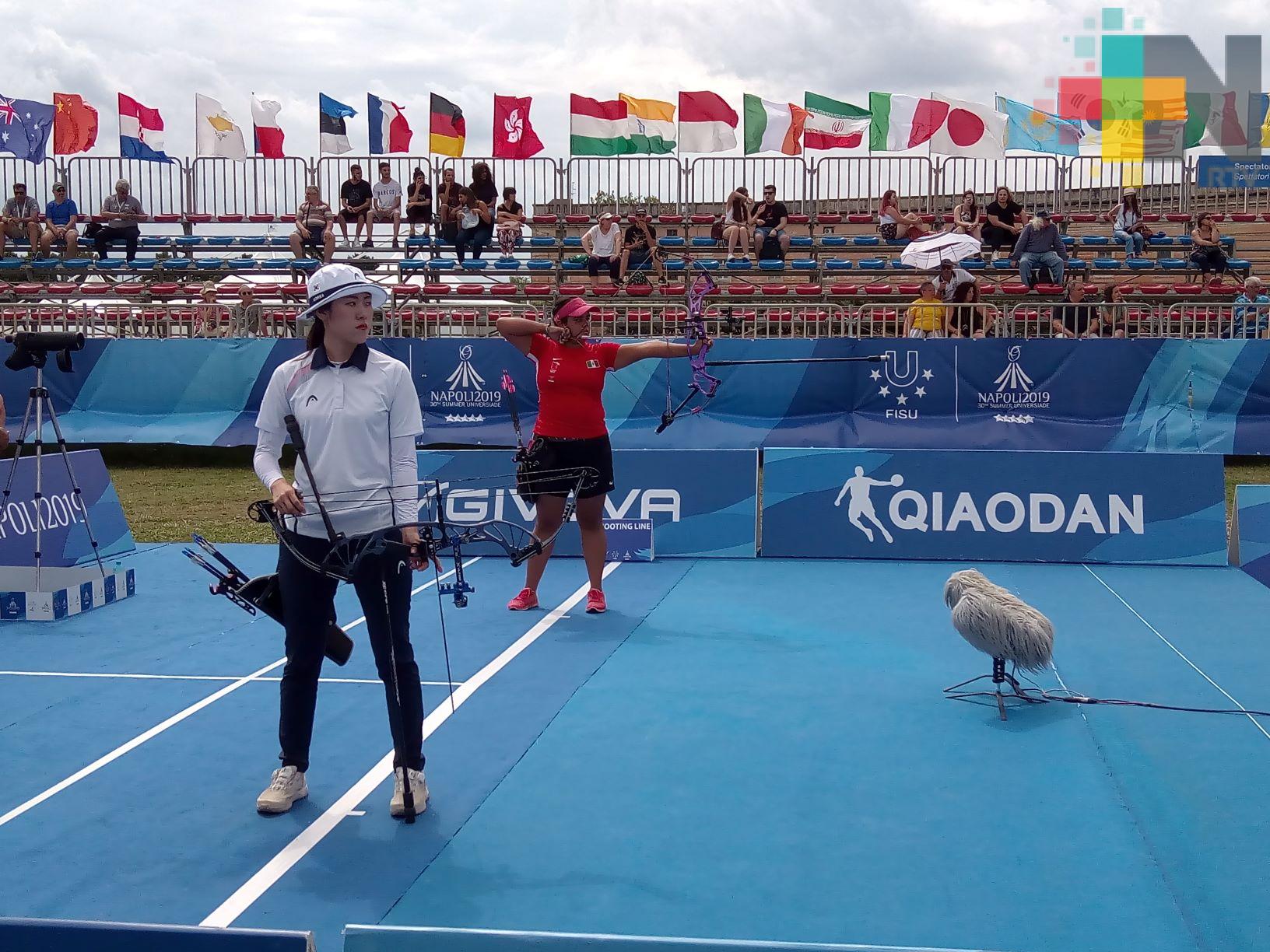 Andrea Maya  consigue oro  en Tiro con Arco de Universiada Mundial