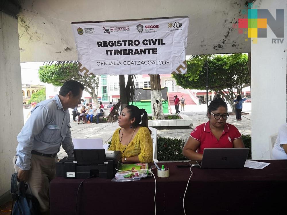 Registro Civil realizará jornada itinerante en diferentes puntos de Coatzacoalcos
