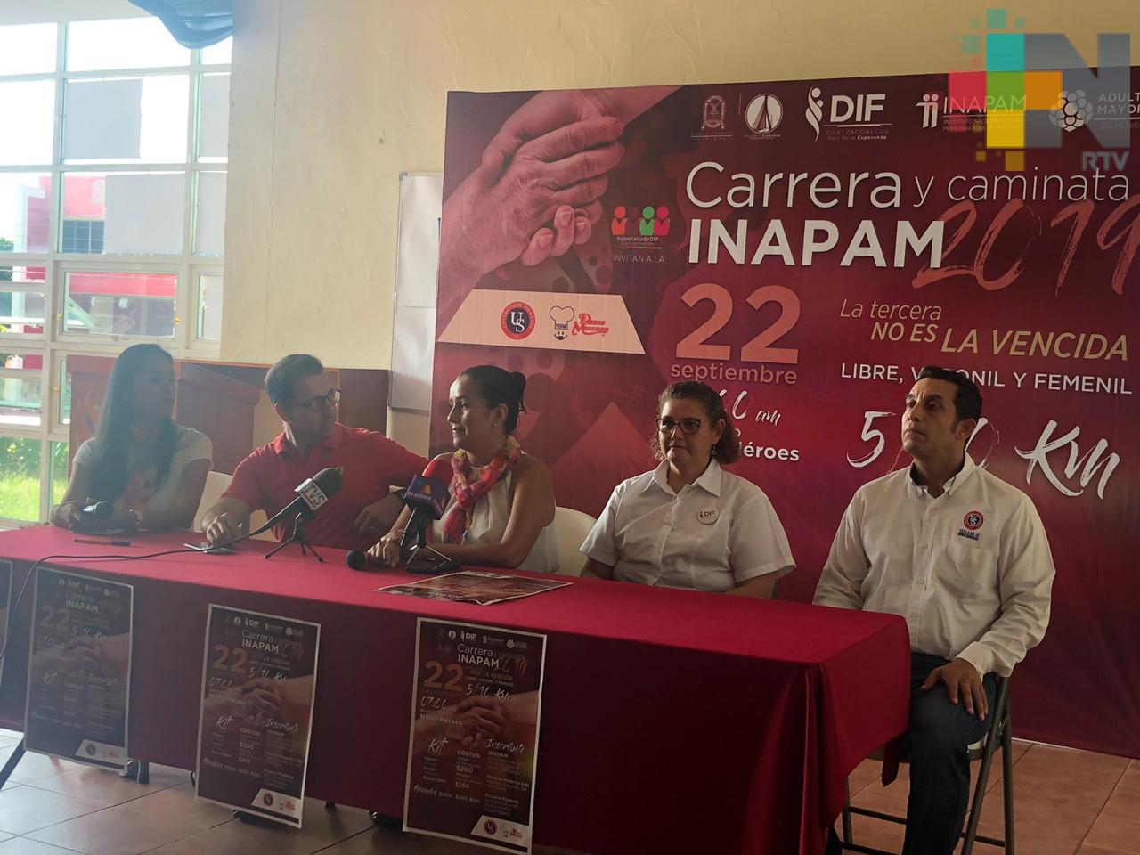 Invita voluntariado del DIF Coatzacoalcos a Carrera y caminata INAPAM 2019