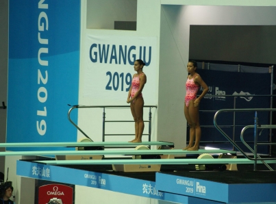 Paola Espinosa y Melany Hernández obtienen bronce en Mundial de Natación