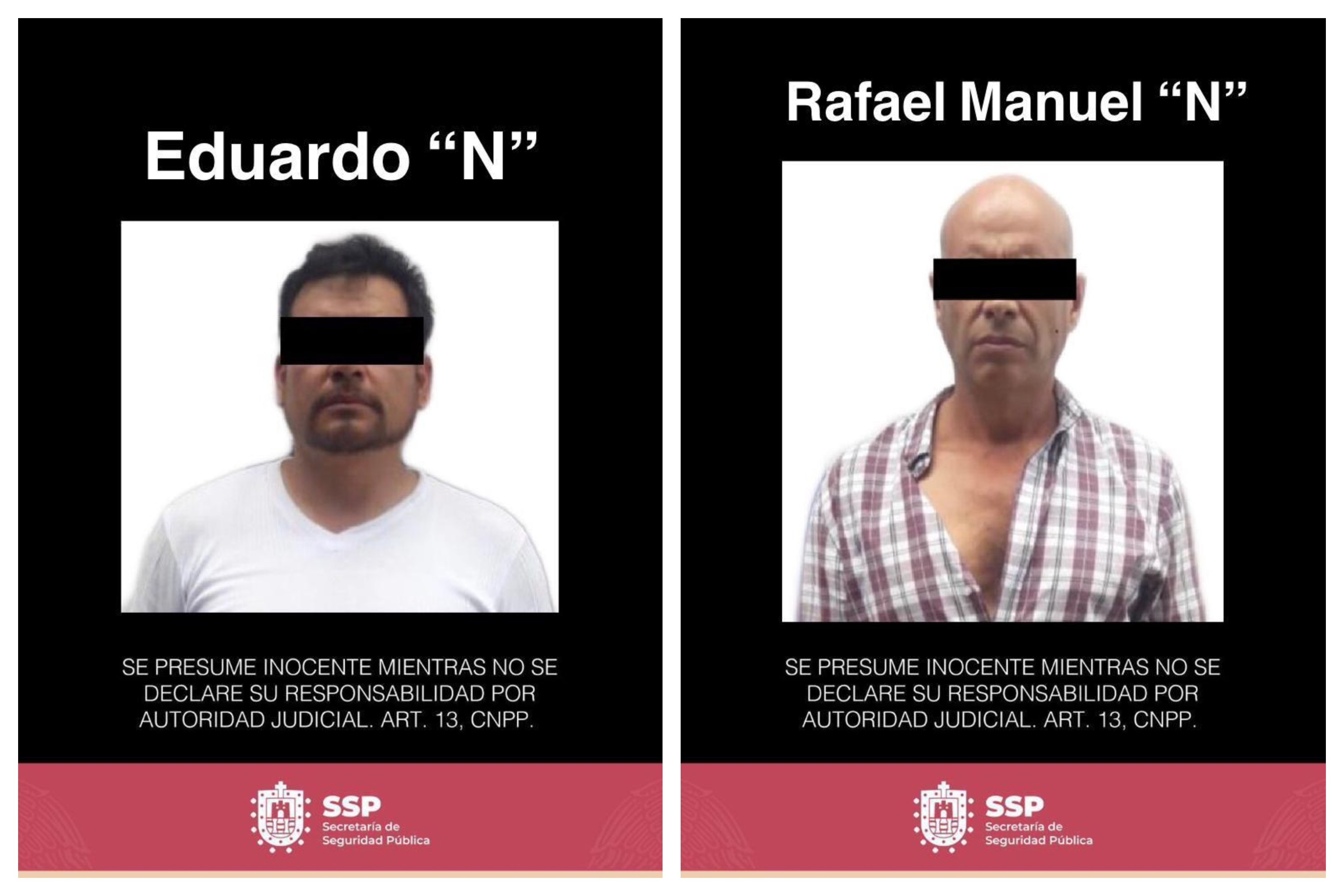 Captura SSP a dos sujetos por presunta portación ilegal de arma y narcomenudeo