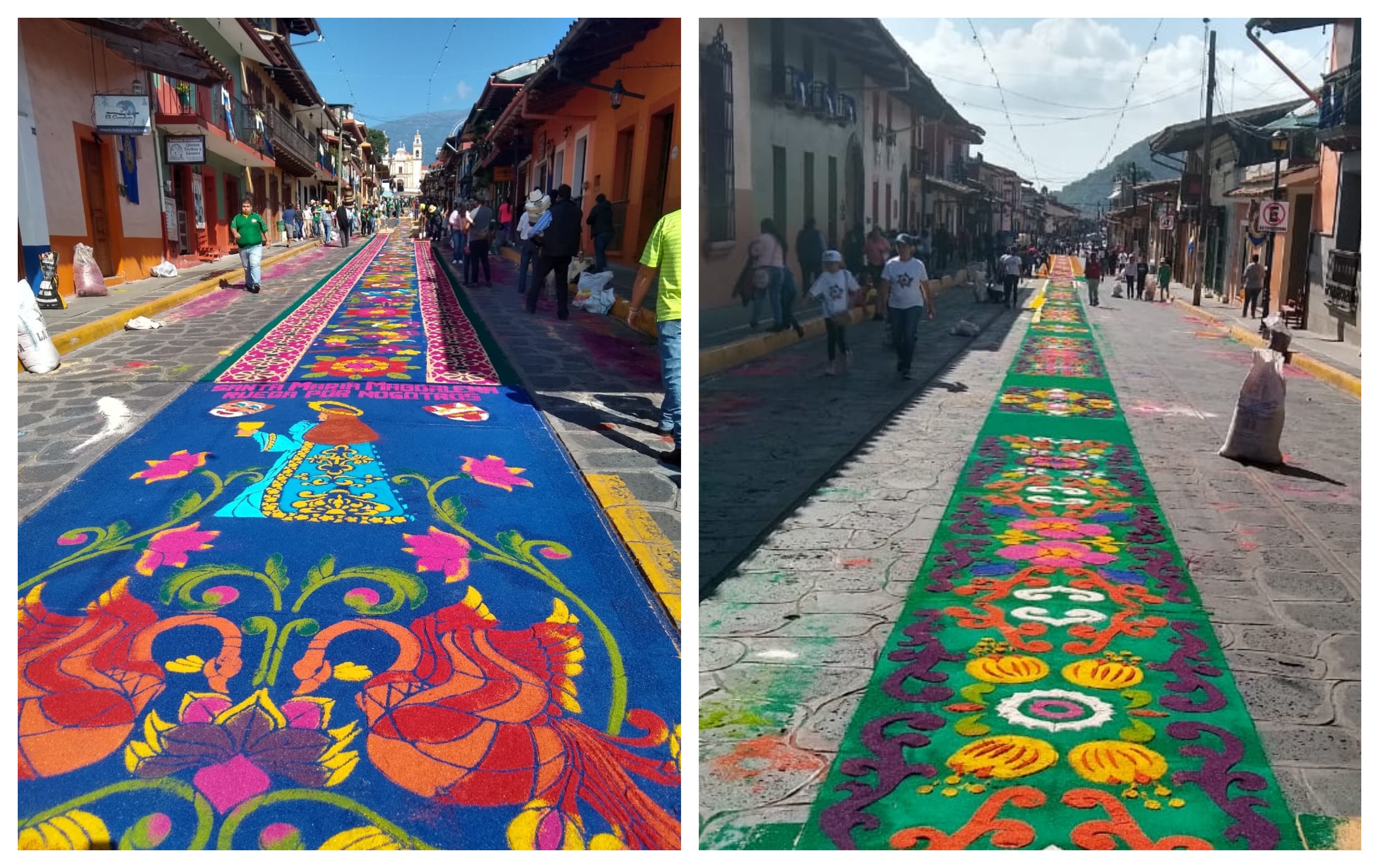 Xico y sus tapetes para festejar a Santa María Magdalena
