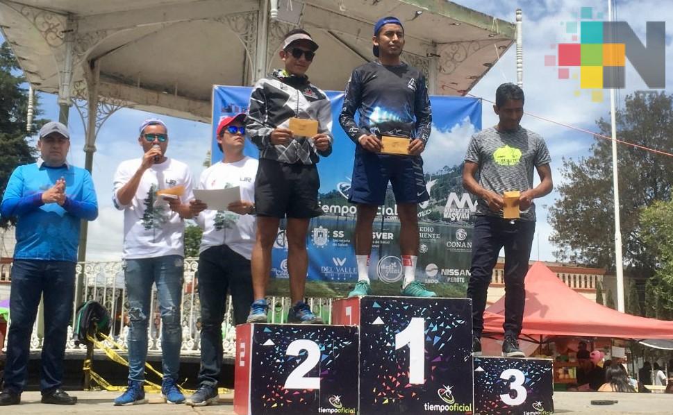 Hilda Hernández y Carlos González, triunfaron en el Ultra Trail Perote 2019