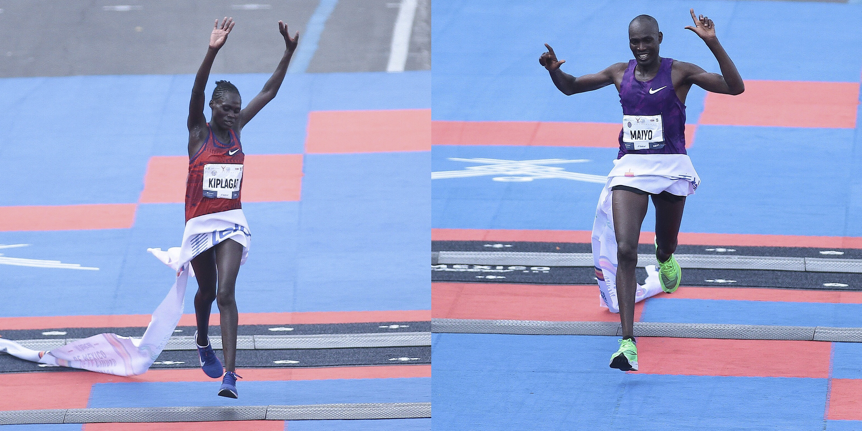 Kiplagat y Maiyo ganaron el Maratón Ciudad de México