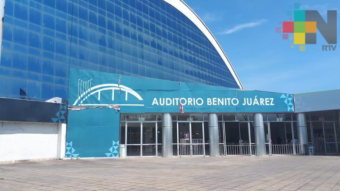En malas en condiciones auditorio Benito Juárez; proyectan rehabilitarlo: DIF estatal