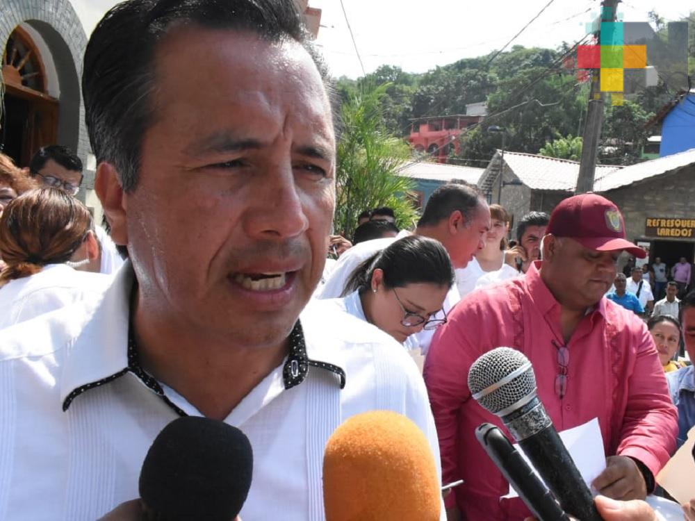 Anuncia el gobernador Cuitláhuac García, inversión de más de 200 mdp para obras en la zona norte del estado