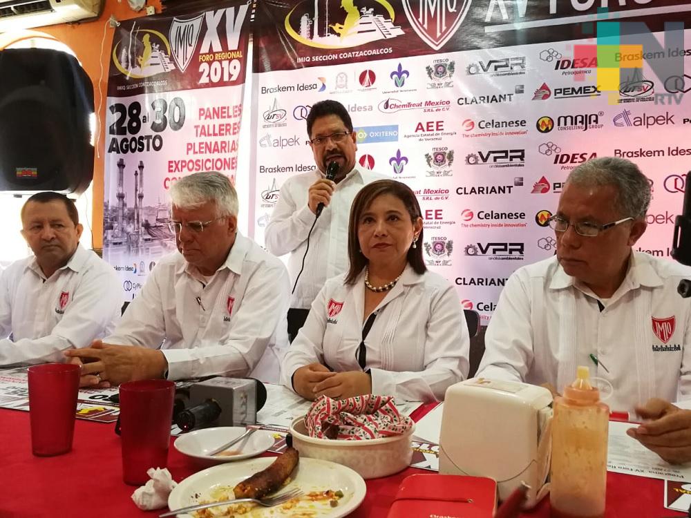 Coatzacoalcos, sede del XV  Foro Regional de ingenieros químicos