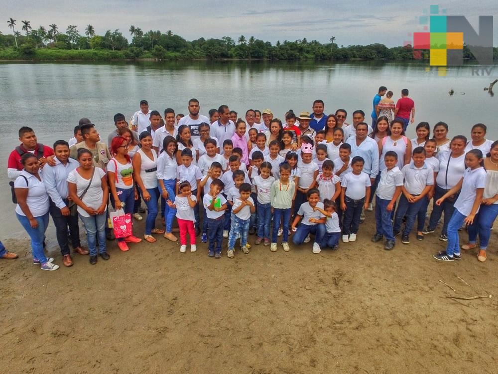 Liberan crías de iguana y tortuga en isleta de Chacalapa