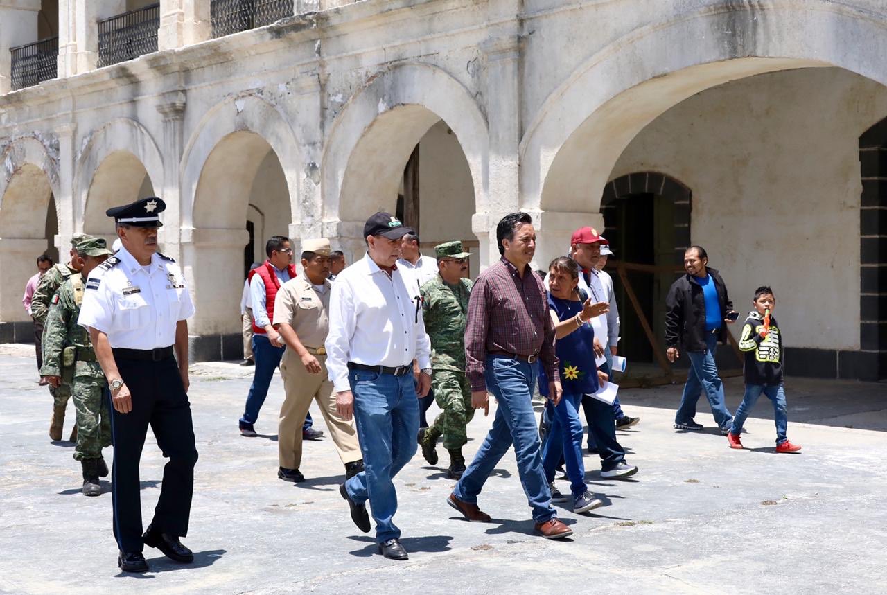 Gobernador recorre Fortaleza de San Carlos, en Perote