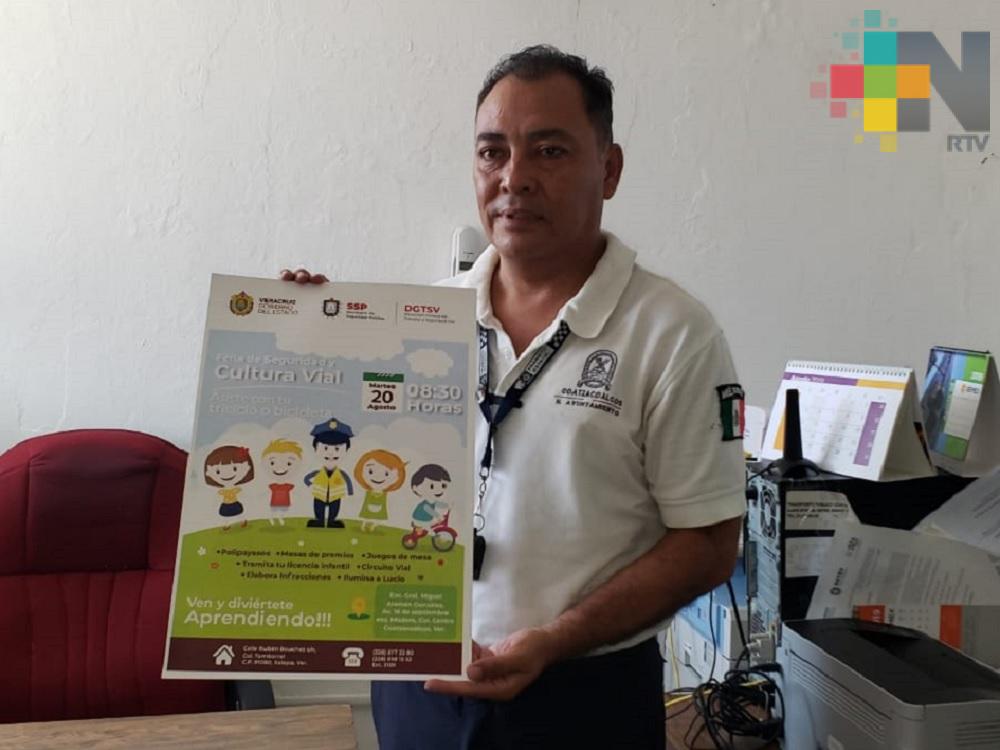 Realizarán Feria de Seguridad y Cultura Vial en escuela de Coatzacoalcos