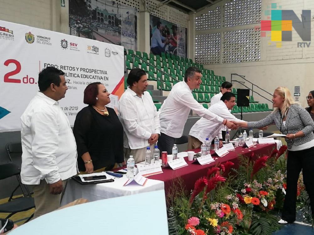 En Fortín realizan foro «Retos y Prospectiva de la política educativa en Veracruz»