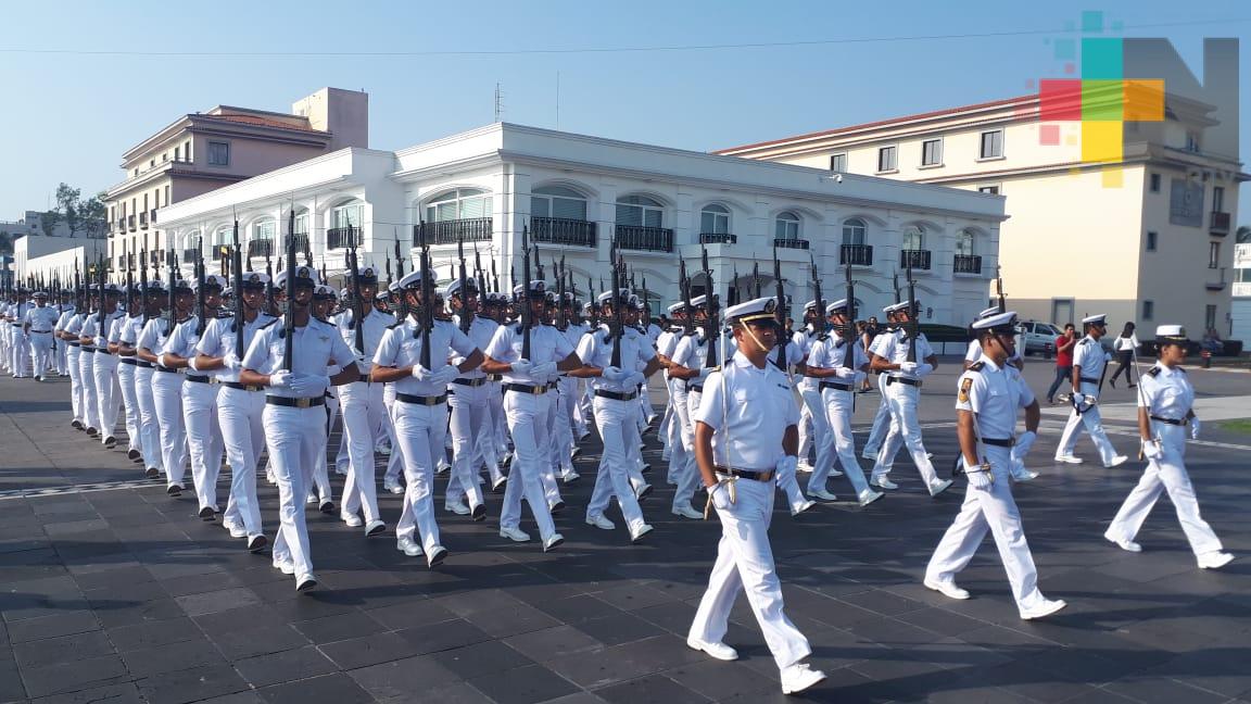 Escuela Naval Militar se prepara para desfile del 16 de septiembre