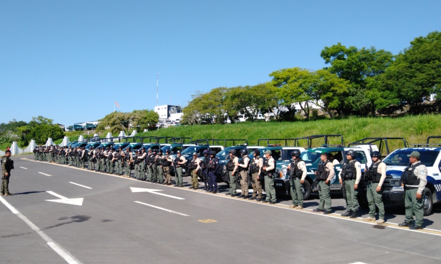 Llega a Coatzacoalcos la Fuerza Civil para reforzar la seguridad