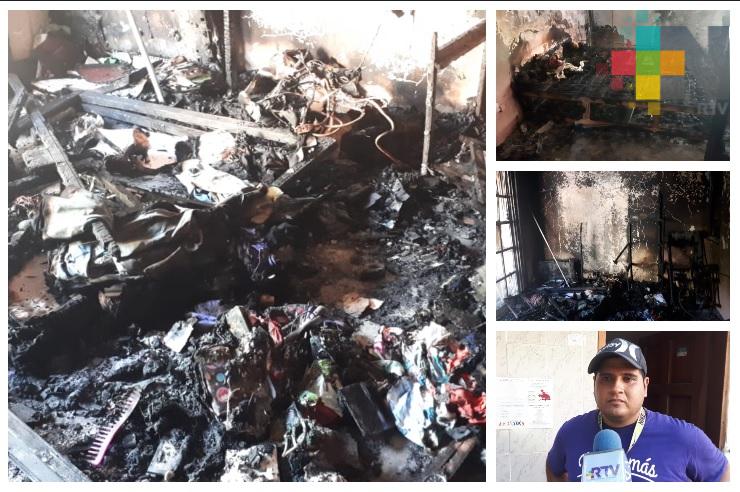 Tras incendiarse su casa, familia interpone denuncia contra Grupo MAS