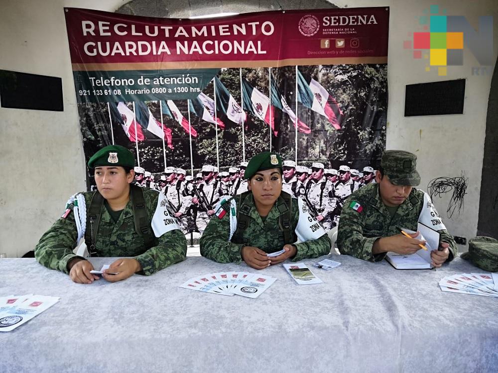 En Acayucan inician reclutamiento de personas para formar parte de la Guardia Nacional