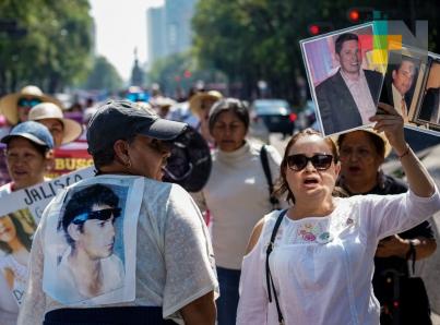 Madres de desaparecidos marchan en Poza Rica, Veracruz