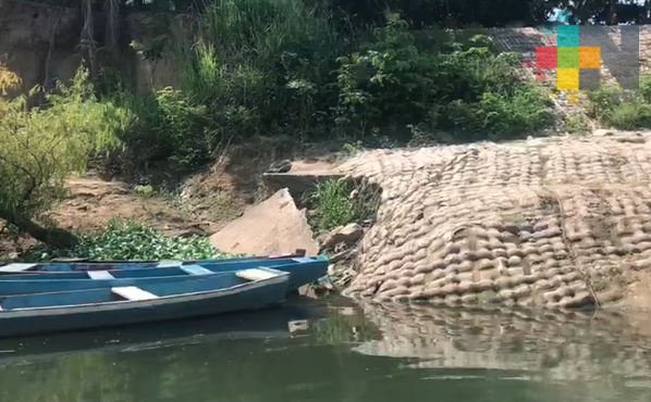 Piden a Conagua muro de conchacreto en Playa de Vaca, para evitar desborde del Papaloapan