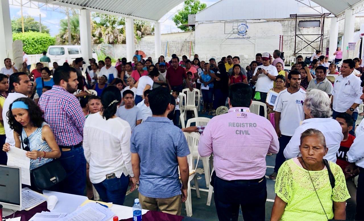 10 mil servicios brindó la Secretaría de Gobierno a habitantes de Soconusco y Jáltipan