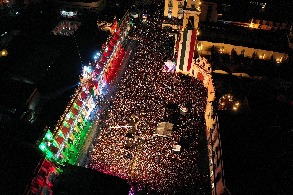Grito de Independencia 2019; Plaza Lerdo de Xalapa
