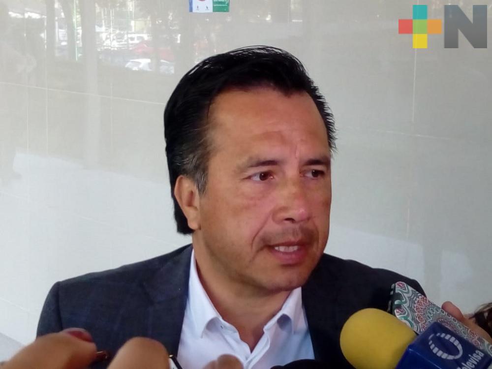 FGR y FGE pueden solicitar la emisión de ficha roja contra Jorge Winckler: Gobernador de Veracruz